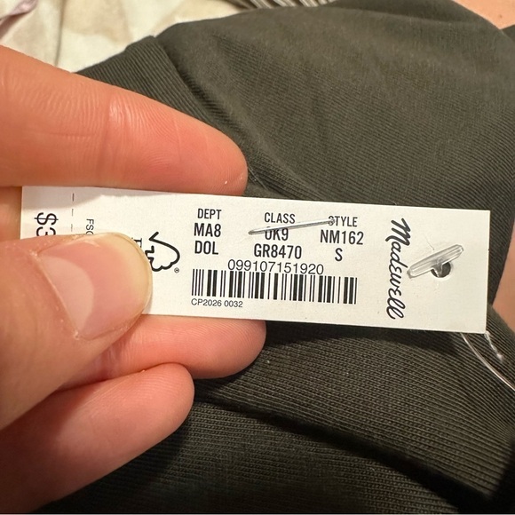 Madewell garment dyed allday crewneck tee dried olive green - Picture 6 of 7